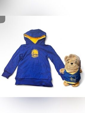 Cubcoats NBA Golden State Warriors Size 4-5T; 2-1 Transforms Hoodie & Soft Plush